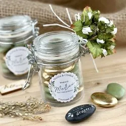 Mini pot confiture en verre hermétique