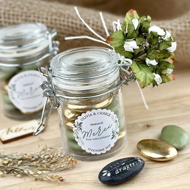 Mini pot confiture en verre hermétique