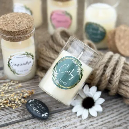 Eprouvette bougie parfumée mariage