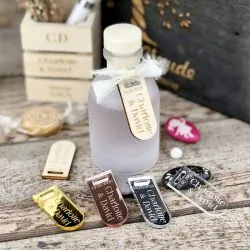 Petite Étiquette Ovaline - Bois / Transparent / Miroir
