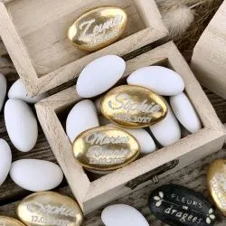 Dragées personnalisées Or 250gr