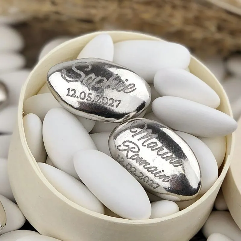 Dragées personnalisées Argent 250gr