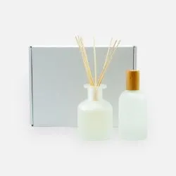 Coffret Cadeau Parrain Marraine avec Diffuseur de Parfum et Spray d'Ambiance 100 ml