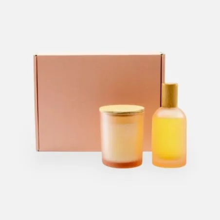 Coffret Cadeau Maîtresse Bougie et Spray d'Ambiance Blush