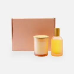 Coffret Cadeau Parrain Marraine Bougie et Spray