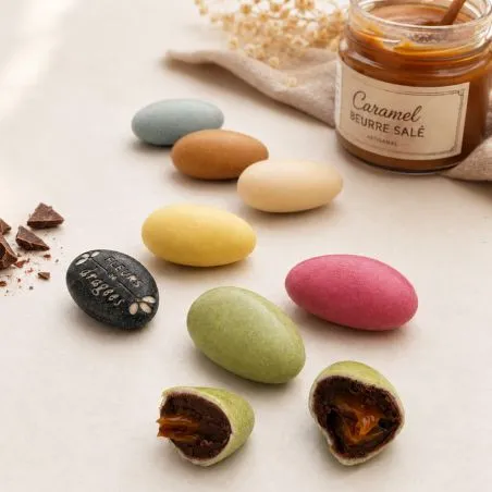 Dragées coulante Caramel beurre salé 1kg - Multicolore "Déclassée"