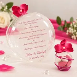 Boule porte menu diam 15 cm