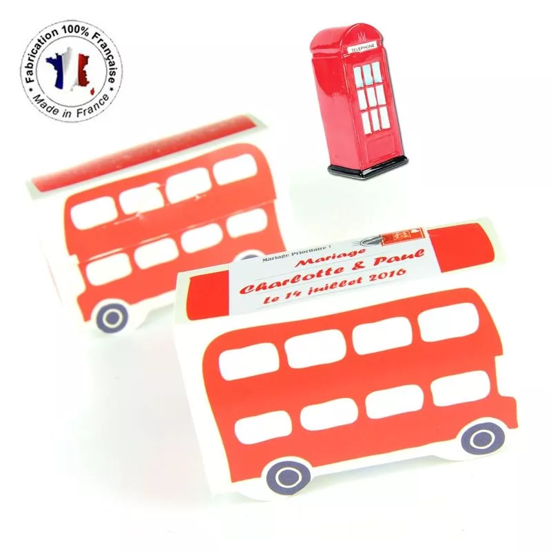 Ballotin dragée Bus Londres (les 10)