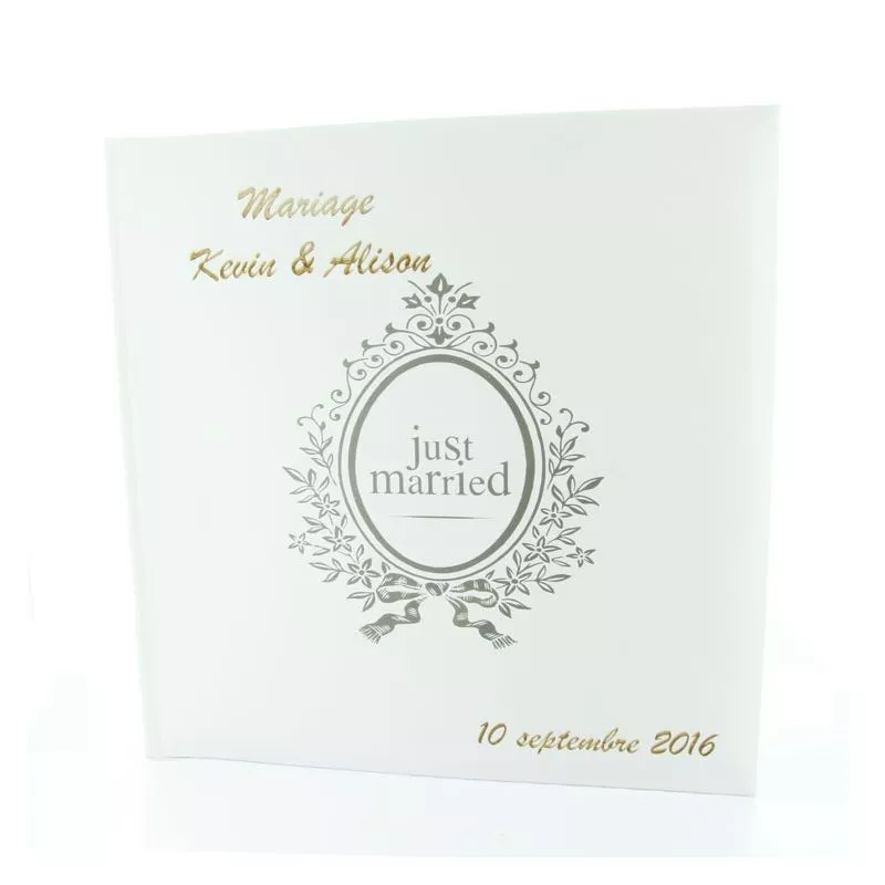 CARTE PERSONNALISEE - LIVRE D'OR MARIAGE