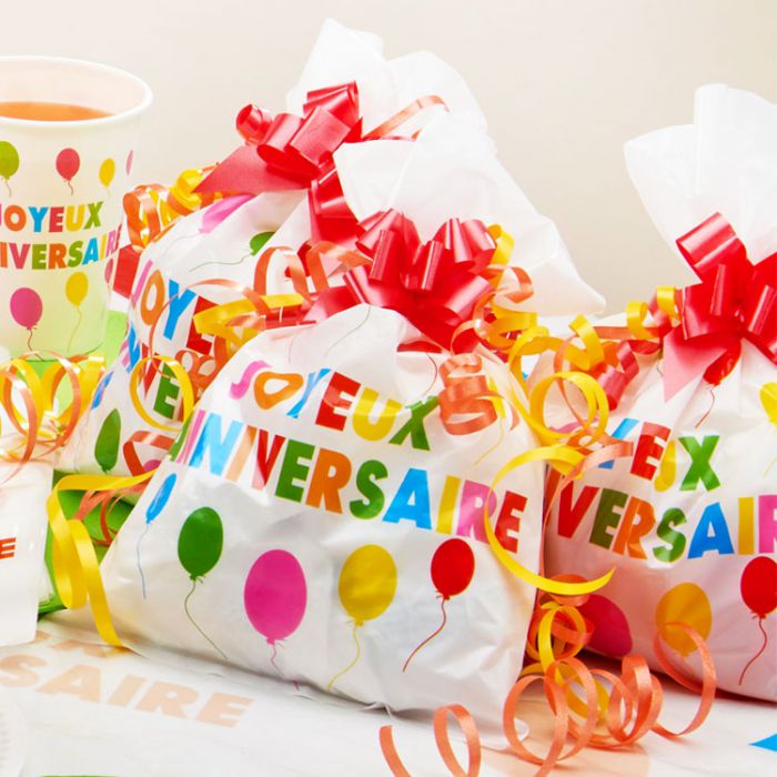 Sac à bonbon Joyeux Anniversaire les 6