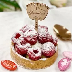 Étiquette Pic gâteau naissance - Pieds