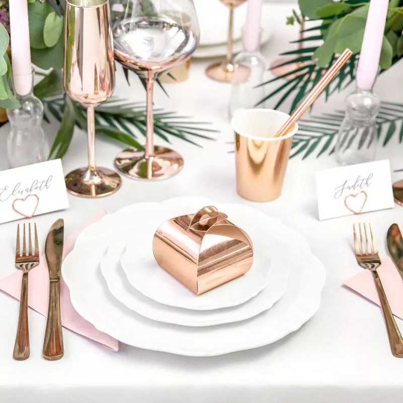 10 Ballotins dragées rose gold