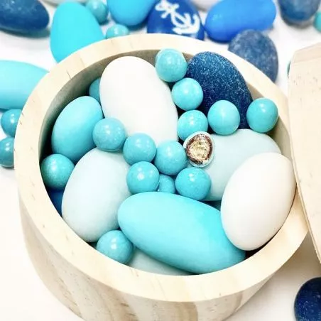 Perles chocolat - Turquoise