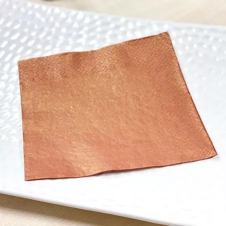 Serviette papier bronze 33x33cm (20 pièces)
