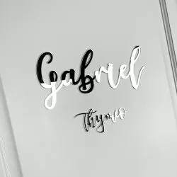 Prénom personnalisé mural / porte chambre - Argent