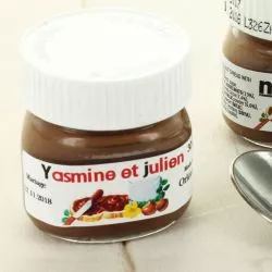 Étiquette autocollante pour mini pot de Nutella Baby Shower