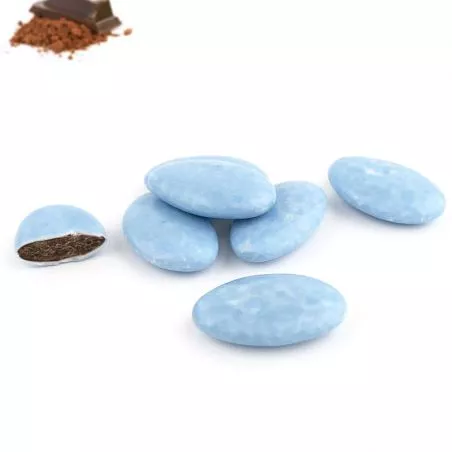 Dragées cacao 70% "Marbré" déstockage 1kg - Bleu jean