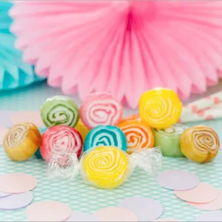 Bonbons baptême - Roller Spiral acidulés