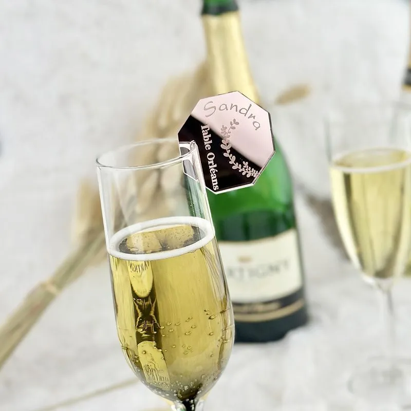 Marque Verre personnalisé Champêtre - Hexagonal